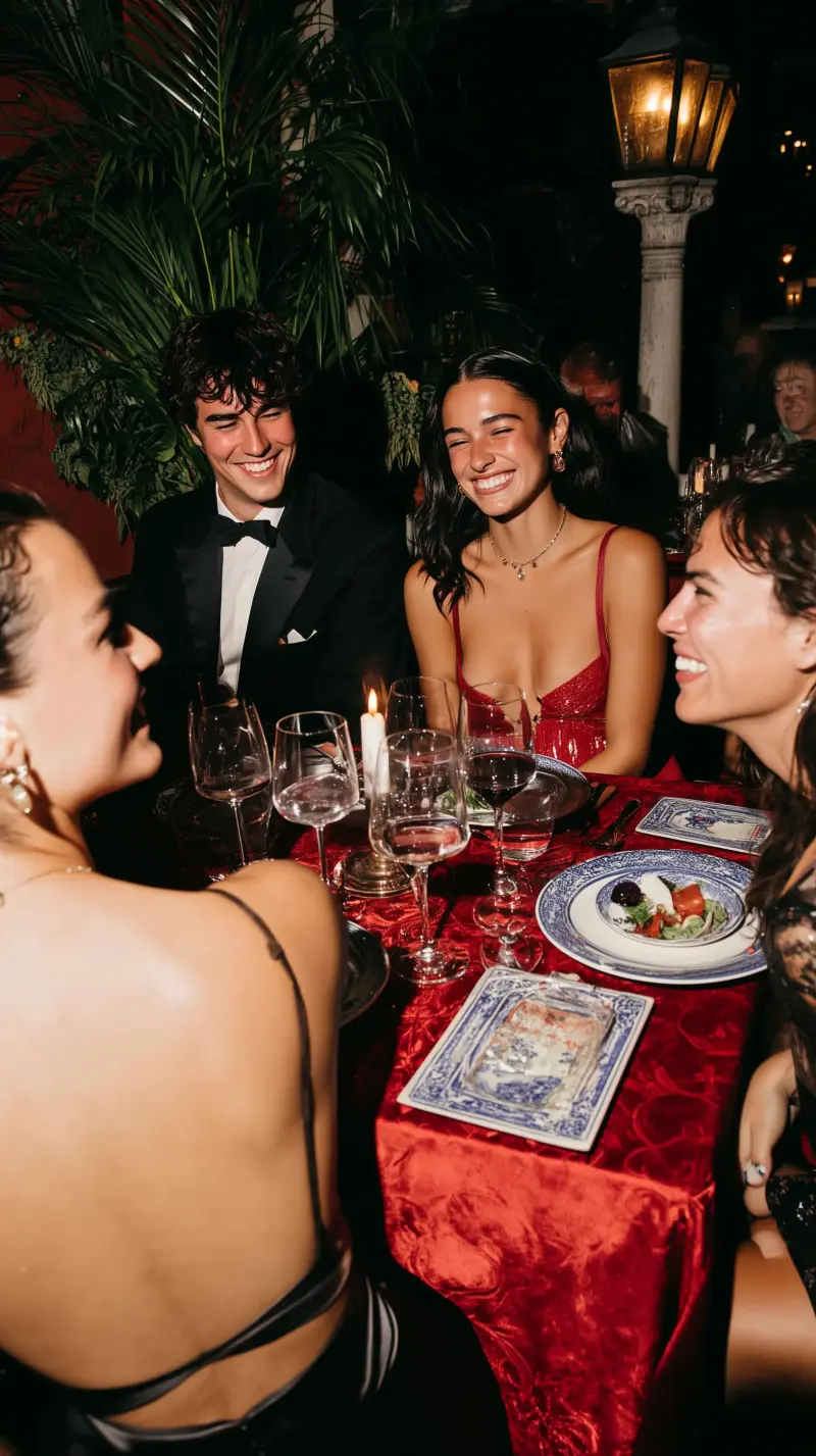 Atmosfera soffusa e candele durante la cena NORD